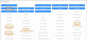 Figure 2 Informations de batterie sur la plateforme